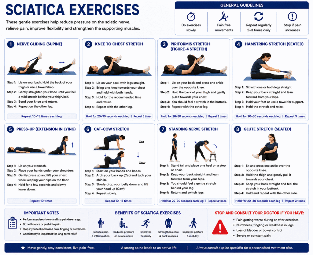 Sciatica Exercises